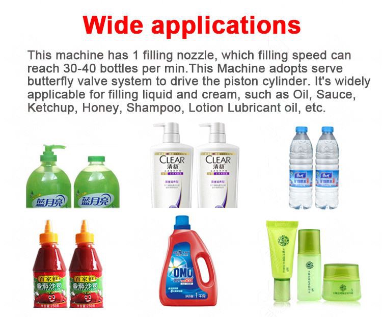 3.glass bottle cream filling machine